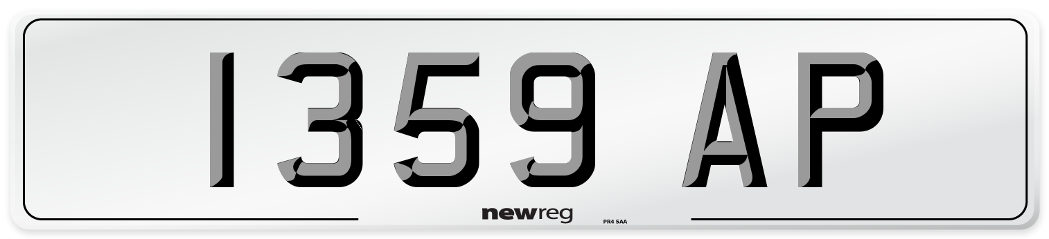 1359 AP Number Plate from New Reg